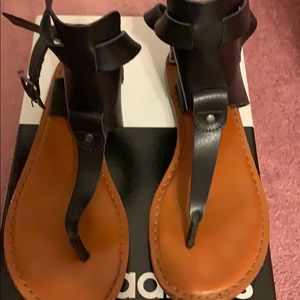 American Eagle black gladiator sandals